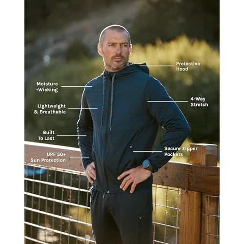 INTO THE AM Mens Windbreaker Jacket S-4XL - Lightweight Athletic Shell for Running, Gym & Outdoor