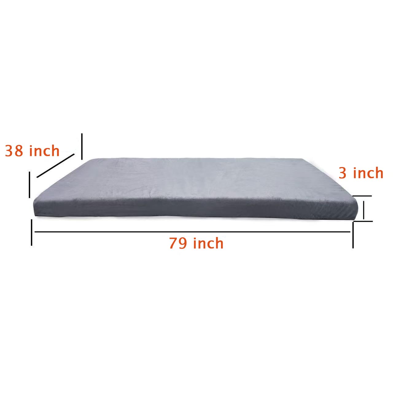 Bzvystux Memory Foam Sleeping Pad Camping Mattress,3 Inch Thick Portable Floor Mat for Adult Waterproof Sleeping Mat Roll Up Floor Mattress Foldable Backpacking Travel Bed for Outdoor,Guest Bed