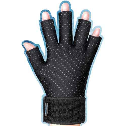 Hand Ice Pack Glove for Arthritis Pain Relief,Hot & Cold Therapy Fingers Arthritis Compression Ice Pack Wrap Adjustable Gel Wrist Ice Pack for Carpal Tunnel,Swelling,Tendinitis(1pcs Medium)