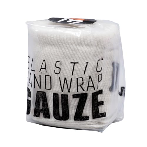 Mexican Style Elastic Cotton Gauze Hand Wraps for Boxing MMA - White 10 Pack
