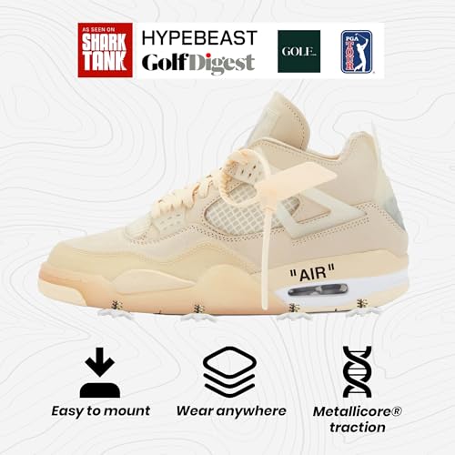 Golf Shoe DIY Cleats Kit - Convert Sneakers into Golf Shoes with Traction Spikes