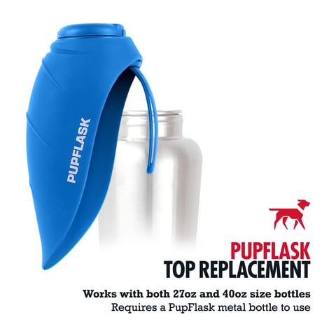 Nebulas Blue Replacement Top for PupFlask Dog Water Bottle - 27 & 40 OZ Stainless Steel