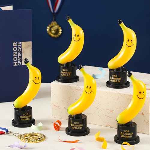 Tondiamo Small Trophy Celebrate The Top Award 6 Inch Tall Plastic MVP Funny Game Small Trophy and Awards for Employees Boss Custom Competition Gifts