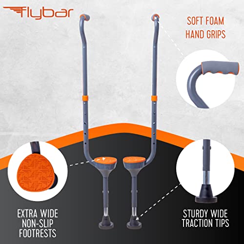 Kids Walking Stilts with Adjustable Height, Wide Non-Slip Tips & Foam Grips