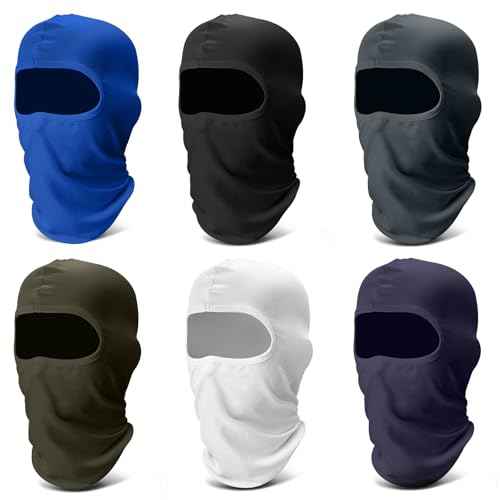 Balaclava Face Ski Mask: 6 Pack Breathable Full Face Cover for Men Women Full Head Masks Neck Gaiter
