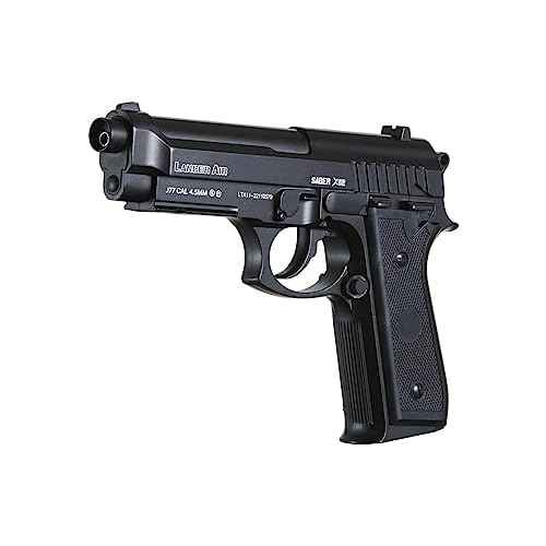Lancer Tactical Air Pistol Saber Bereta X92 Full Steel CO2 Airgun Pistol-480 FPS (100 Rounds Metal BB Included)