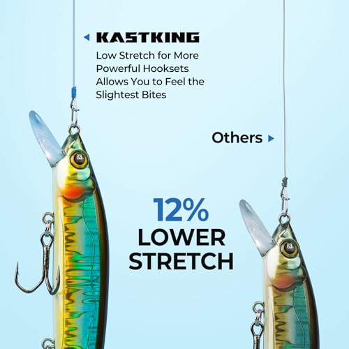 KastKing Premium Monofilament Fishing Line 4LB Ice Clear 600 Yards - Abrasion Resistant & Low Memory