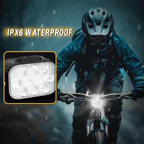 Bike Light Set Front and Back - Ultra Bright 10 LED USB Rechargeable Waterproof