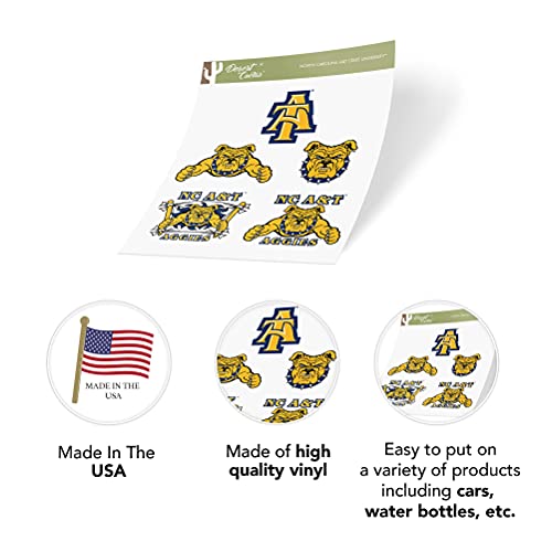 North Carolina A&T Aggies Sticker Decal 8.5 x 11 Inches - College Spirit Vinyl Sticker Sheet