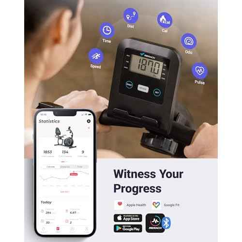 MERACH Recumbent Exercise Bike for Home with Smart Bluetooth and Exclusive App Connectivity, LCD, Heart Rate Handle, Magnetic Recumbent Bikes S08/S23
