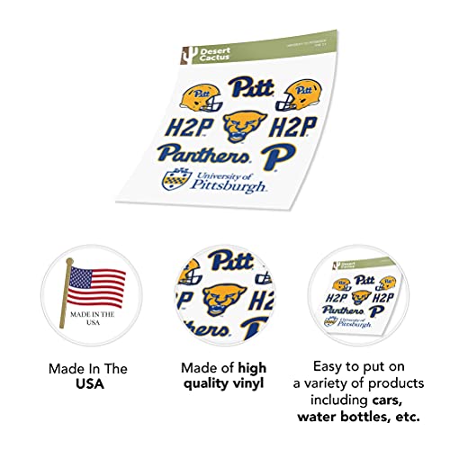 Pitt Panthers Vinyl Sticker Decal - College Campus Spirit for Laptops & Water Bottles