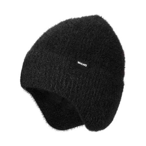 Wmcaps Fleece Lined Beanie with Earflap, Warm Thermal Knit Winter Hats for Men Women£¬Outdoor Stocking Cap
