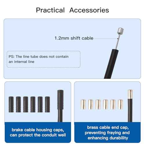 Shift Cable Housing,Lined Bicycle Bike Derailleur/Shift Cable Housing Cycling Shifter Hose Wires Hydraulic Disc Lined Tube Repairing Accessory Kit for Mountain Road Bike DIY Replacement,4mm 3 Meters