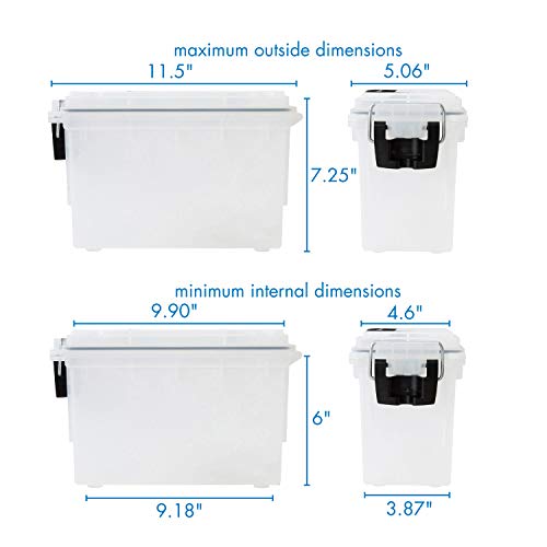 Translucent Craft Organizer Box - Lockable Storage for Art Supplies & School Items - One Size