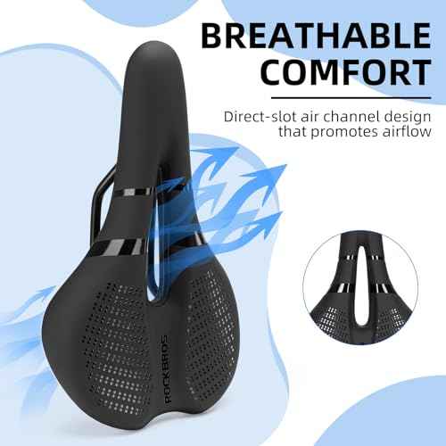 ROCKBROS Bike Seat Bike Saddle Comfortable Waterproof Ergonomic Design Bike Seat Cushion for City MTB Racing Bikes