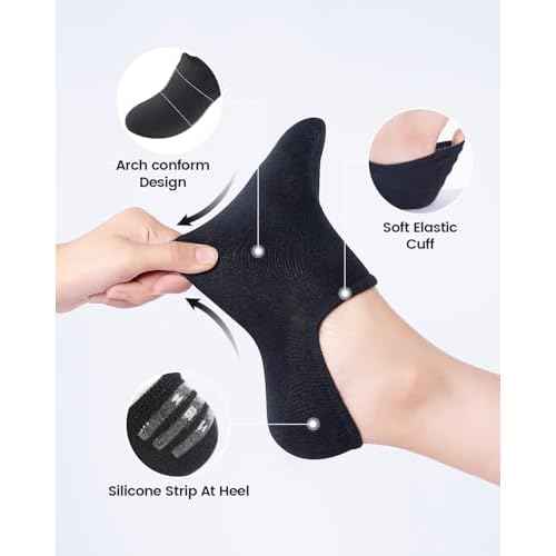 IDEGG No Show Socks Women & Men Low Cut Ankle Short Athletic Running Casual Invisible Liner Socks