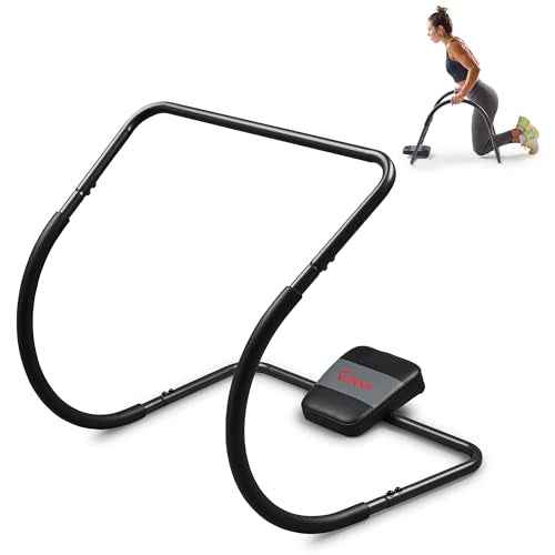 Sunny Health & Fitness Waist Trainer Ab Roller with Elbow Support, Training Wheels, Foldable for Home Gym, Abdominal Exercises, Core Strength, Glute Trainer, Crunch Workouts with Optional Dip Station