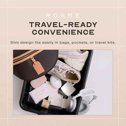 Roame Portable Soap Sheets ? Ultra-Thin Soap for Hand Moisture & Hygiene ? Water-Activated, Compact, Cruelty-Free, Eco-Friendly ? Perfect for Travel Kits & On-the-Go Use ? 50-Pack