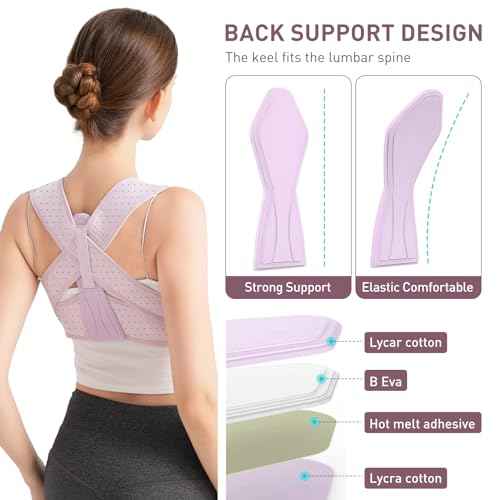 Posture Corrector For Women, Adjustable Back Brace For Posture, Back Posture Corrector Providing Pain Relief From Lumbar, Shoulder,Neck, And Clavicle, Back (L/XL 35-44 Inch)