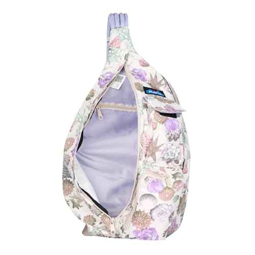 KAVU Original Rope Sack Sling Crossbody Backpack - Succulents