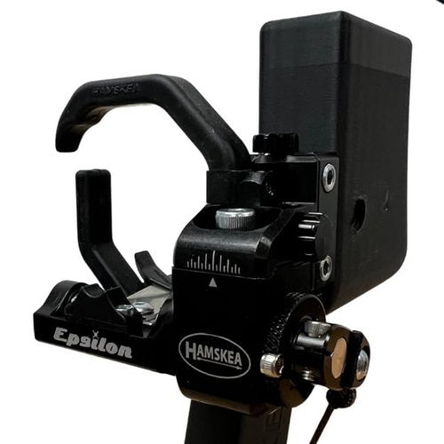 Hamskea V2 Epsilon RH Black Arrow Rest with C.O.R. Riser Interface Bracket, Micro-Adjustable, Zero Tolerance Technology, Right-Handed Archery Rest (213776)