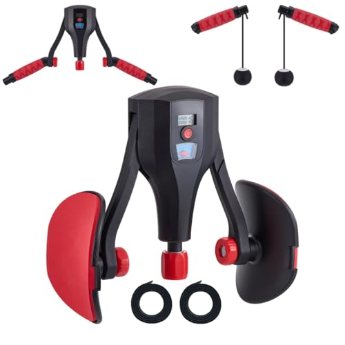 Adjustable Pelvic Floor Exercise Device - Black-Red Thigh Trainer 0-132lbs
