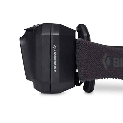 BLACK DIAMOND Storm 500-R Rechargeable Headlamp | 500 Lumens Brightness | Waterproof & Micro-USB Charging | Black