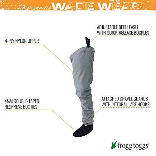FROGG TOGGS Canyon II Breathable Waterproof Stockingfoot Fishing Hip Wader for Fishing