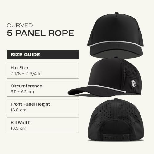 American Flag 5 Panel Hat for Men - Curved Brim Baseball Cap - White/Black
