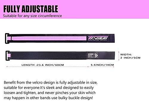 Pink Occlusion Bands for Women Glutes & Hip Building - Blood Flow Restriction Fitness Bands