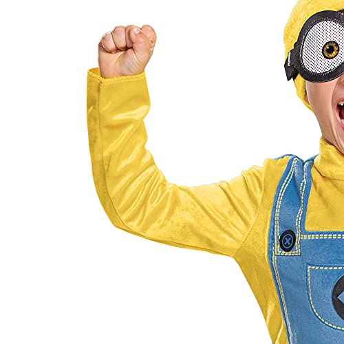 Bob Minions Costume for Toddler, Official Minion Jumpsuit for Kids
