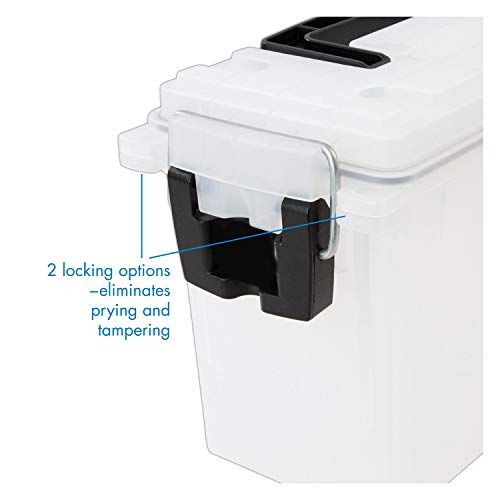 Translucent Craft Organizer Box - Lockable Storage for Art Supplies & School Items - One Size