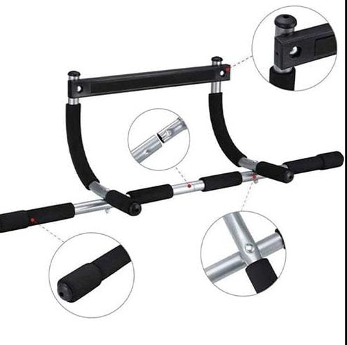 Heavy Duty Pull Up Bar for Doorway–No Screws, Multiple Grip Chin Up Bar for Home Gym Multi-Function for Push-Ups,Sit-Ups