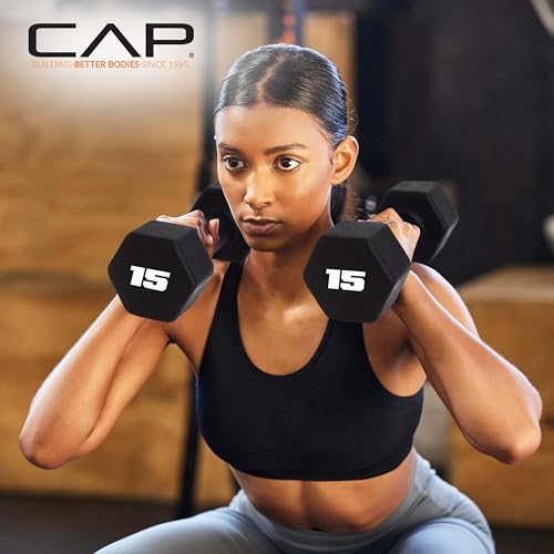 CAP 2 lb Pair Neoprene Dumbbells with Non-Slip Hex Design
