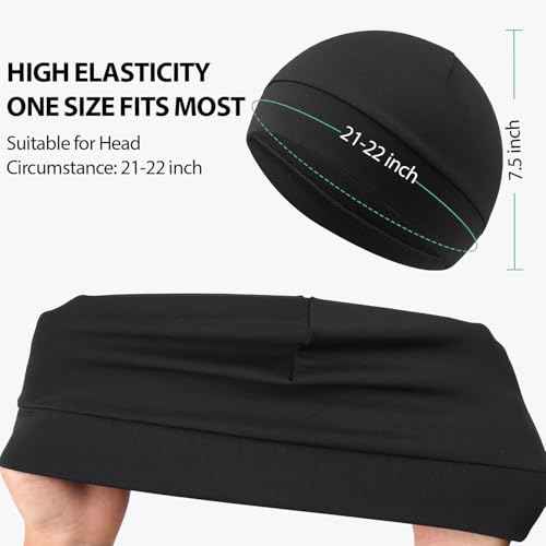 Qearl 5 Pcs Winter Skull Cap, Helmet Liner Thermal Warm Cycling Caps Sweat Running Hat Beanie for Men Women Multicolor