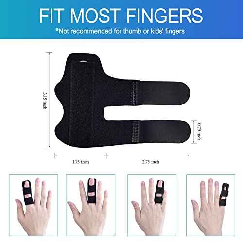 Sopito Finger Splint, 4pcs Finger Brace Support Stabilizer for Index, Middle, Ring Fingers Straightening Arthritis Knuckle Immobilization
