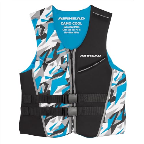 AIRHEAD Men's Camo Cool Neolite Kwik-Dry Life Jacket, Coast Guard Approved