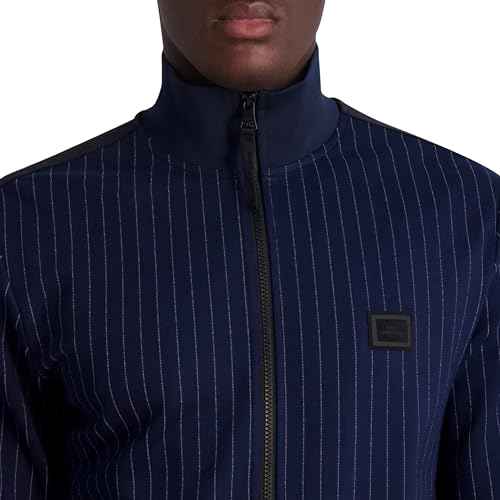 KARL LAGERFELD mens Plaid Track Jacket