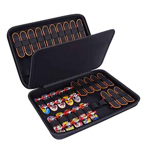 Case for TECH Deck Ultra DLX Fingerboard Mini Skateboards, Portable Fingerboard Travel Carrying Case for Collectible Finger Skateboards and Accessories (CASE ONLY!)