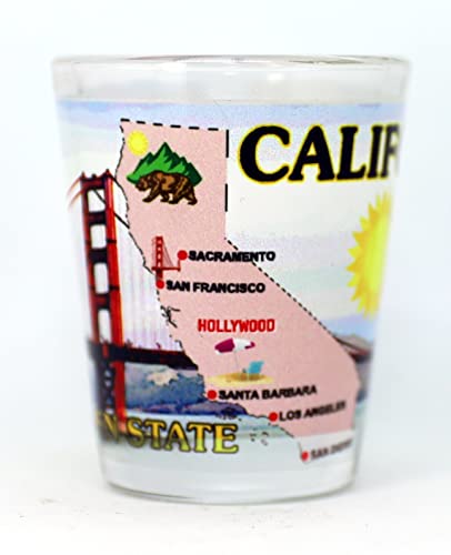 California State Souvenir Shot Glass - All-American Collectible Gift