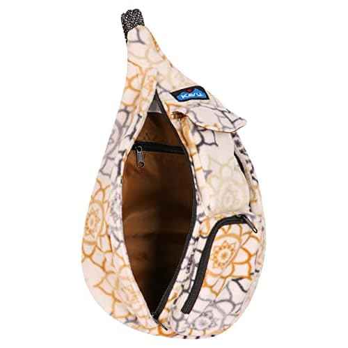 KAVU Mini Polar Rope Sling Crossbody Fleece Polyester Bag - Snow Garden
