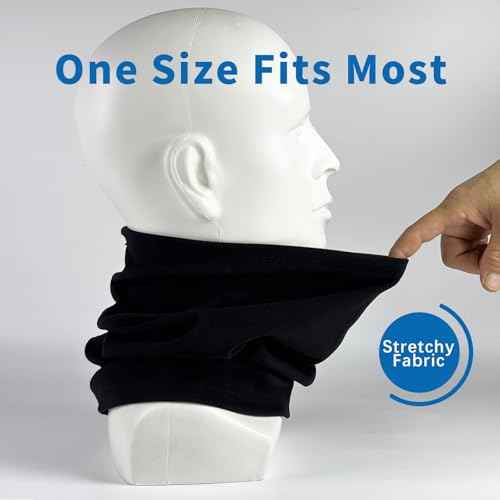 SHEVERCH Winter Fleece Neck Warmer Windproof Gaiter Face Mask Cover Cold Weather scarf For Men Women Hiking Ski