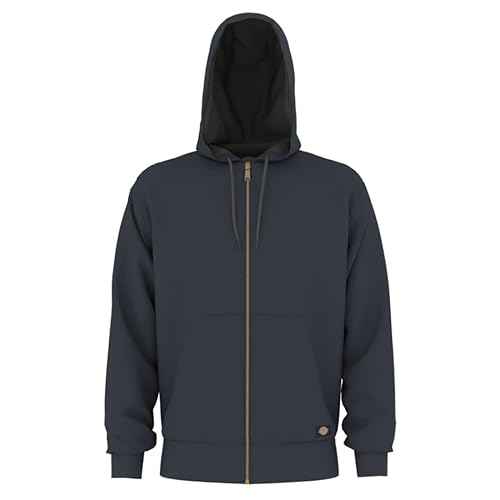 Dickies Mens Full Zip Thermal Lined Fleece Hoodie