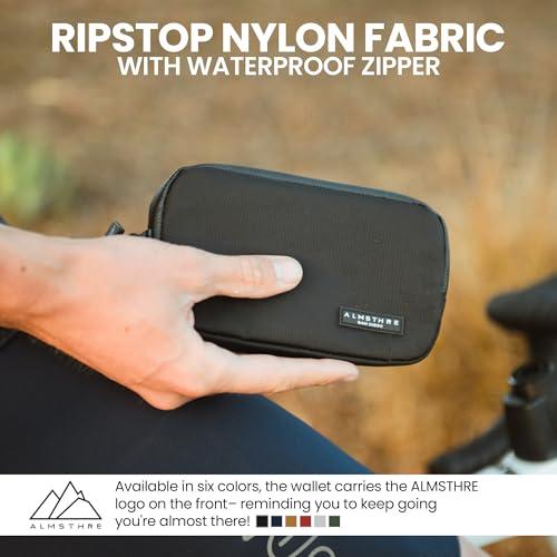 Waterproof Cycling Wallet for Phone, Cards & Passports - Midnight Black