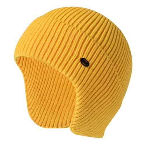 Winter Beanie Hats for Men Outdoor Stretchy Knit Ski Caps with Earflap Windproof