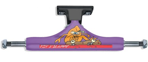Slappy x Toy Machine Skateboard Trucks ST1 Hollow Purple/Black 8.25" Pair