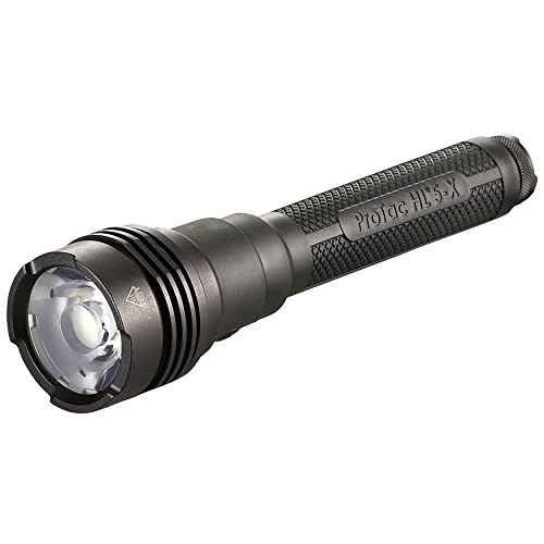 Streamlight 88081 ProTac HL 5-X USB 3500-Lumen Rechargeable Flashlight With 2 SL-B26 Battery Pack, Dual USB Cord and Wrist Lanyard, Black - Box Packaged