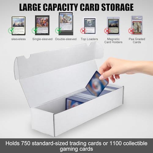 Trading Card Storage Box 30-Pack - White Corrugated Cardboard Organizer - 1100 Count Capacity - Variation: 30-Pack-Standard