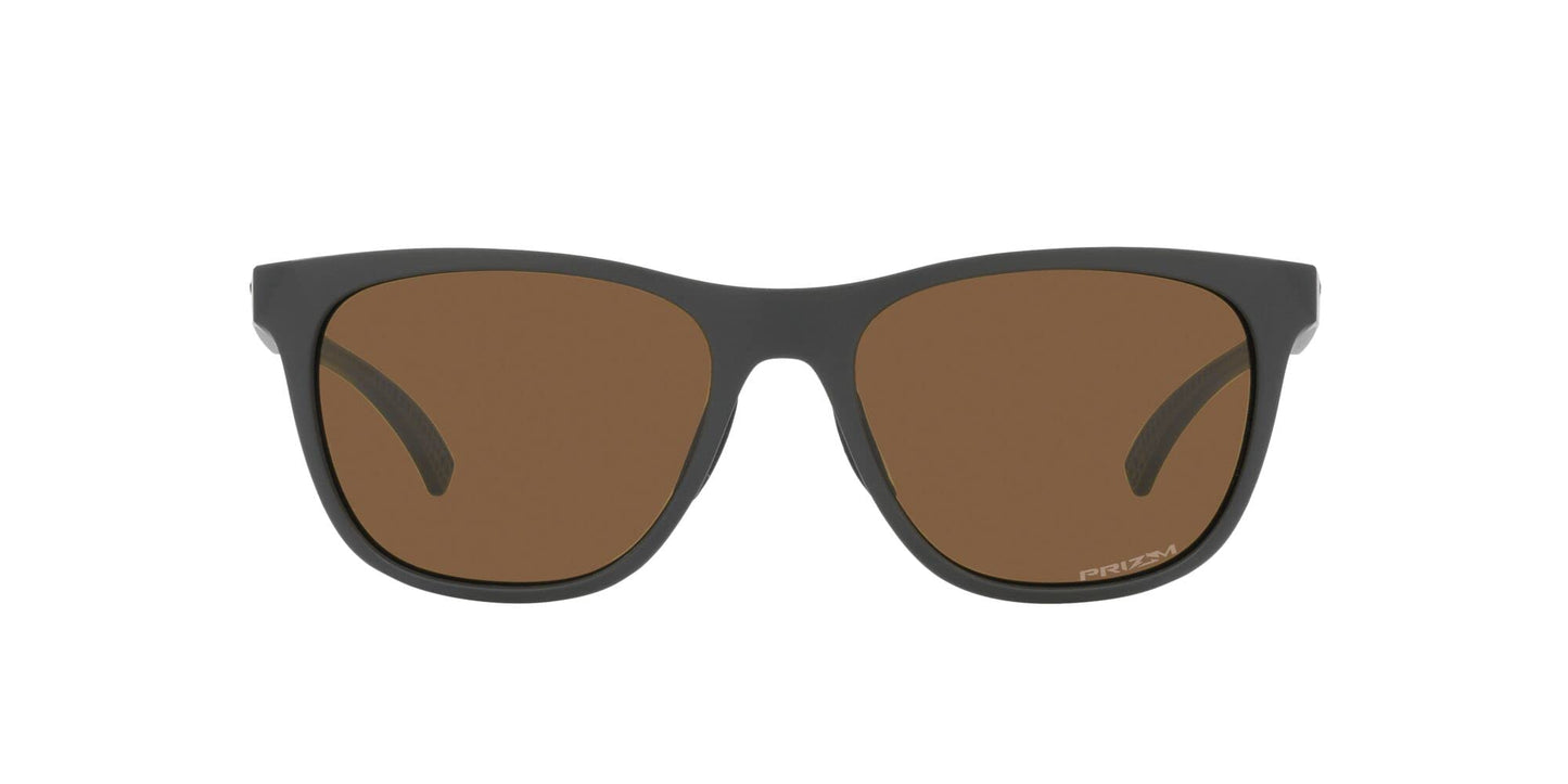 Oakley Womens OO9473 Leadline Square Sunglasses, Matte Carbon/Prizm Bronze, 56 mm