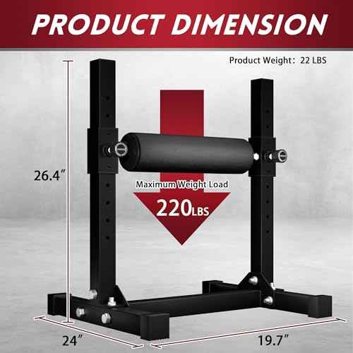 Fitvids Bulgarian Split Squat Stand, Single Leg Squat Roller, One Leg Squat Stand, Stand-Alone Machine Leg Curl for Lower Body training